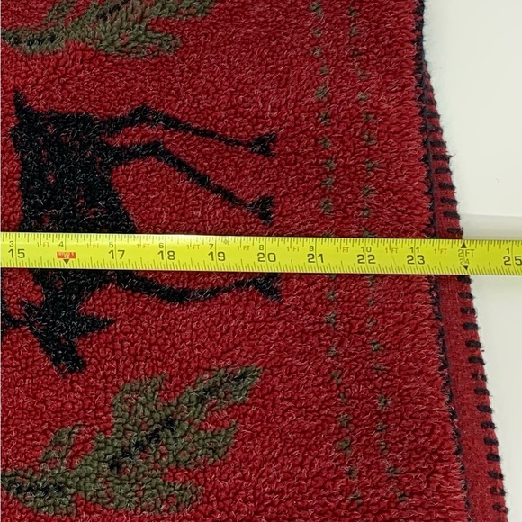 Alps Finest Quality Apparel Moose Print Winter Teddy Red Sweatshirt Size Large - Picture 16 of 16